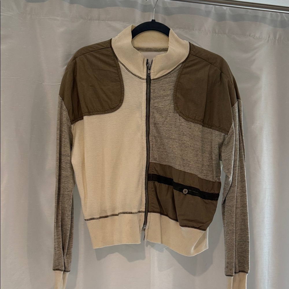 Burning torch Colorblock Zip-Up Jacket